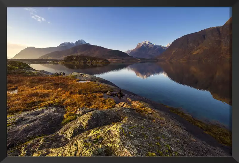 Lofoten automne - paysage montagne