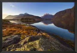 Lofoten automne - paysage montagne