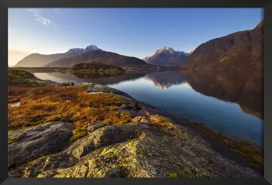 Lofoten automne - paysage montagne