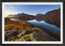 Lofoten automne - paysage montagne