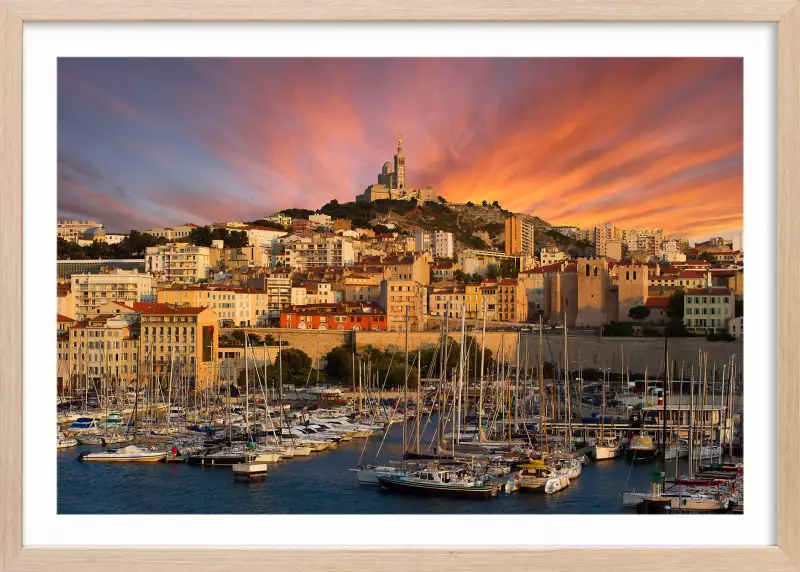 Tableau Marseille vintage - Affiche ville