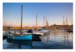 Marseille, les pointus du vieux port - affiche marseille