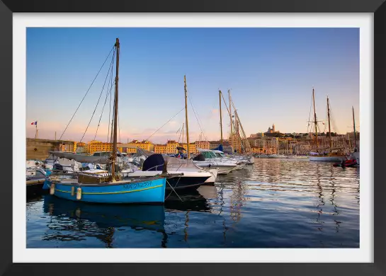 Marseille, les pointus du vieux port - affiche marseille