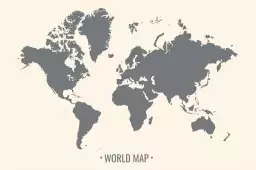 Worl map - carte du monde