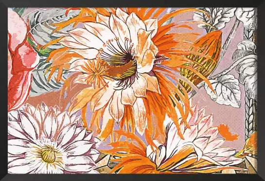 Pistil orange - tableaux fleurs