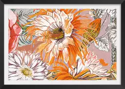 Pistil orange - tableaux fleurs