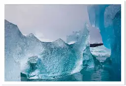 Sculpture de glace - tableau paysage mer