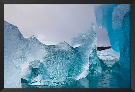 Sculpture de glace - tableau paysage mer