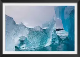 Sculpture de glace - tableau paysage mer