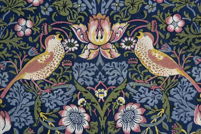 William morris - détail oiseau - tableau celebre