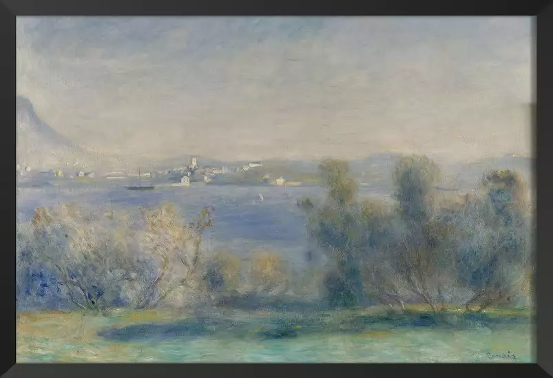 Auguste renoir, vue de toulon - tableau celebre