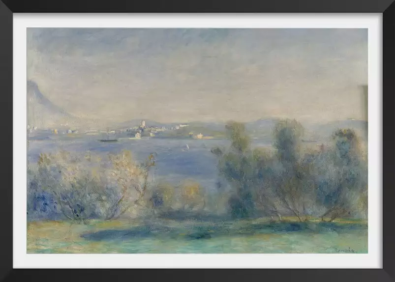 Auguste renoir, vue de toulon - tableau celebre