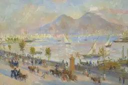 Auguste renoir - baie de naples, le soir - tableau celebre