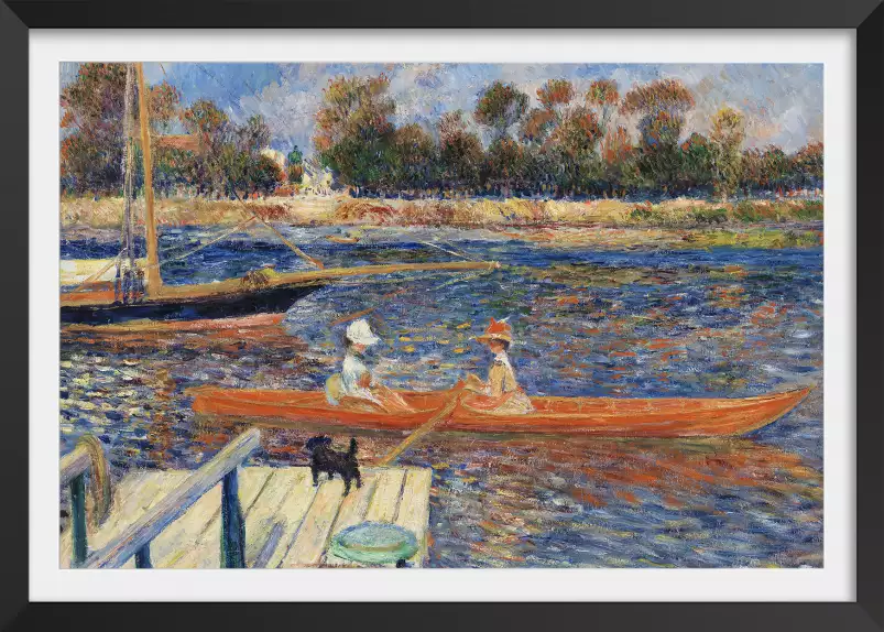 Augute renoir, la seine à argenteuil - tableau celebre