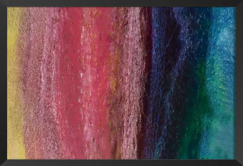 Vertical rainbow - affiche art abstrait