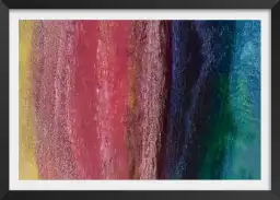 Vertical rainbow - affiche art abstrait