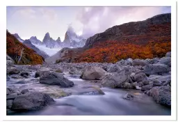 Lumière en patagonie - paysage montagne