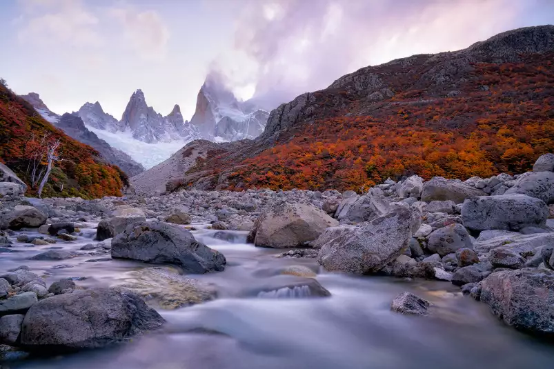 Lumière en patagonie - paysage montagne