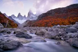 Lumière en patagonie - paysage montagne