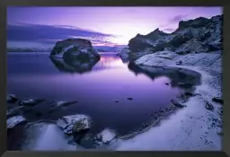 Crepuscule sur glace - poster paysage d'hiver