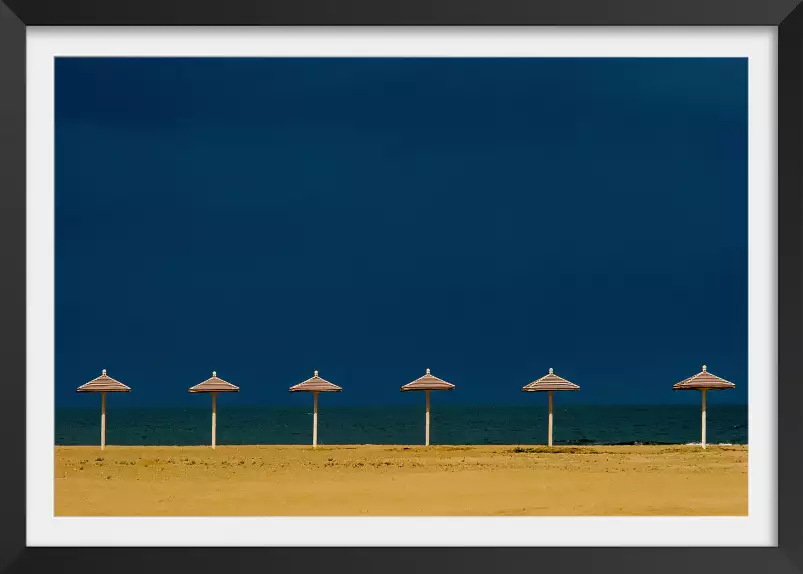 Horizon bleu - tableau bord de mer