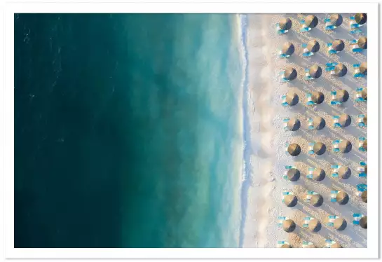 Plage sur le Pacifique - tableau bord de mer