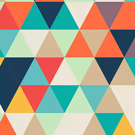 Triangles scandi - papier peint geometrique