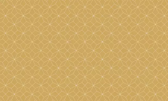 Prisme blanc moutarde - papier peint geometrique