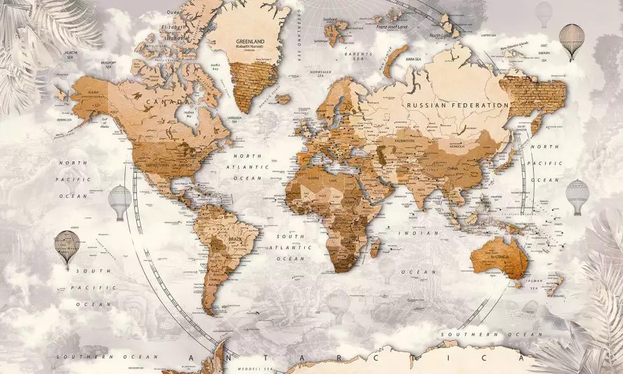 Globe - papier peint carte du monde