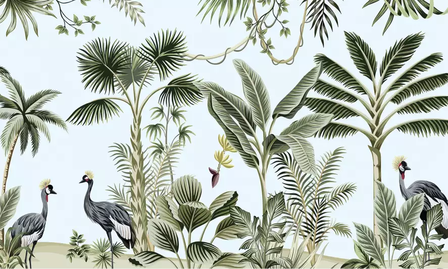 Tropical birds - Papier peint oiseaux