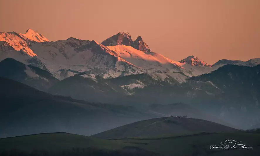Pic du midi d'ossau - papier peint panoramique montagne