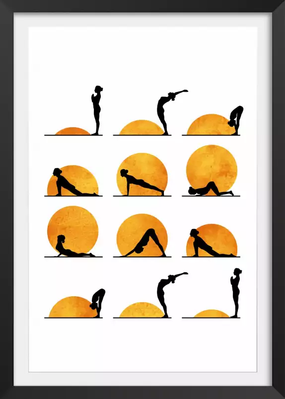 Yoga days - tableau zen