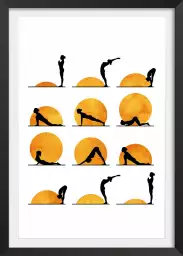 Yoga days - tableau zen