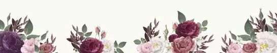 Rosy - crédence fleurs