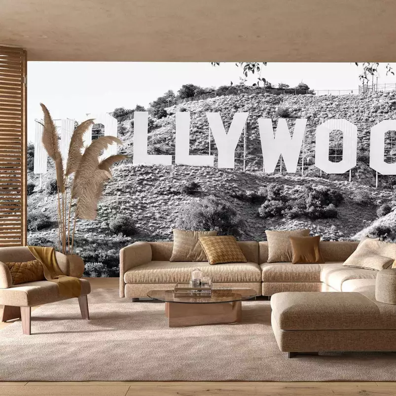 Hollywood Black california - papier peint paysage