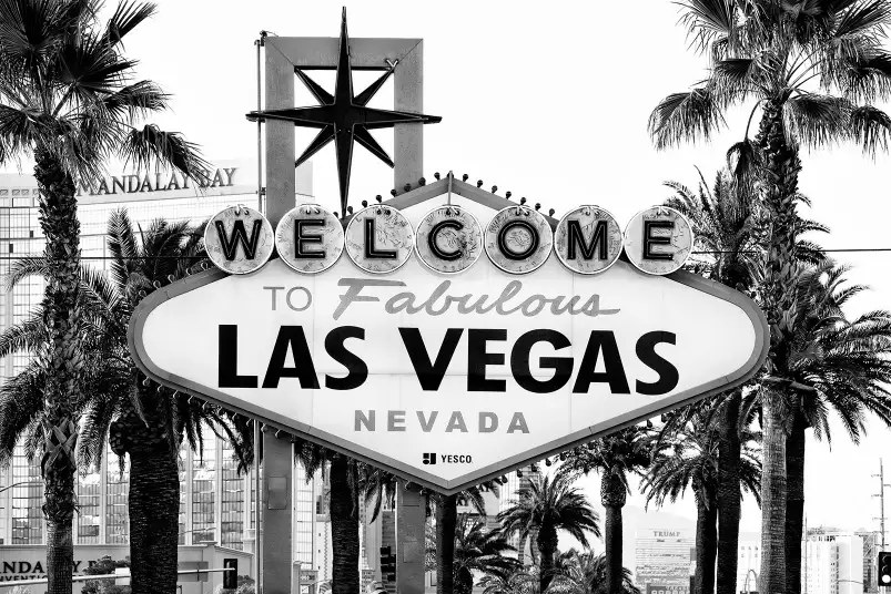 Vegas Black California - papier peint paysage