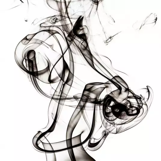 Black smoke Dancer - papier peint abstrait