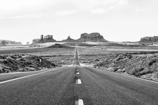 Route Monument Valley - papier peint paysage