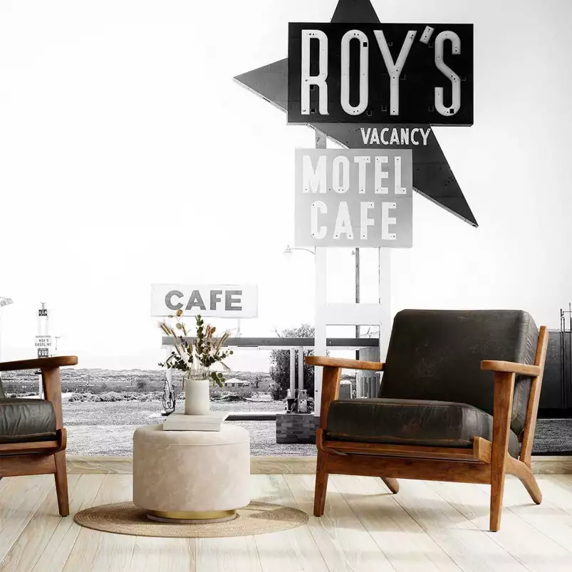 Café Roys Motel - papier peint industriel