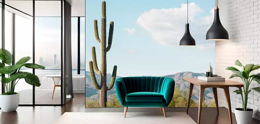 Cactus géant - papier peint paysages