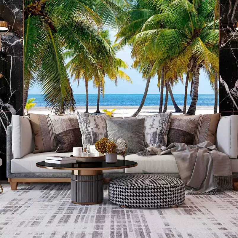 Paradis beach Miami - papier peint bord de mer