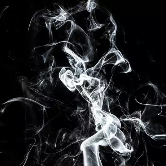 White smoke danseur - papier peint art abstrait