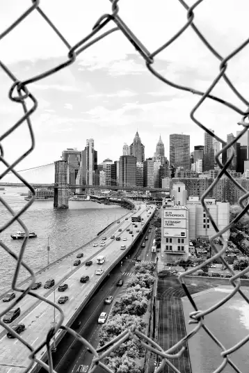 Cloture - papier peint panoramique new york