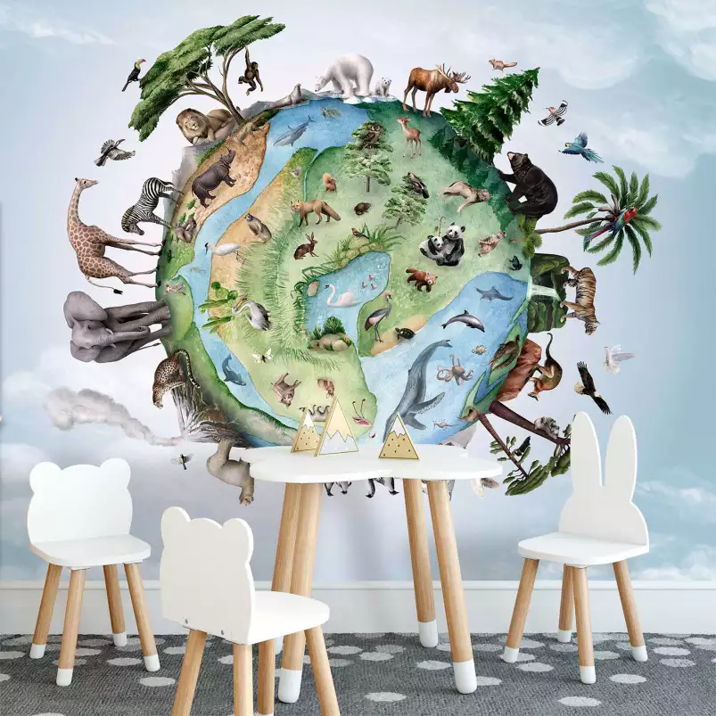 Animals planet - papier peint enfant