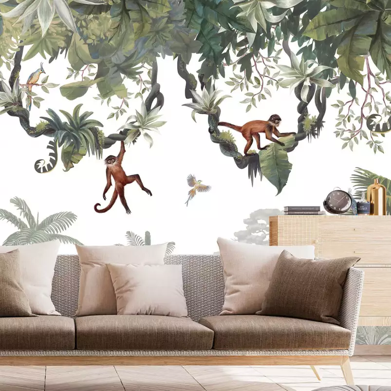 Monkeys - decoration murale savane