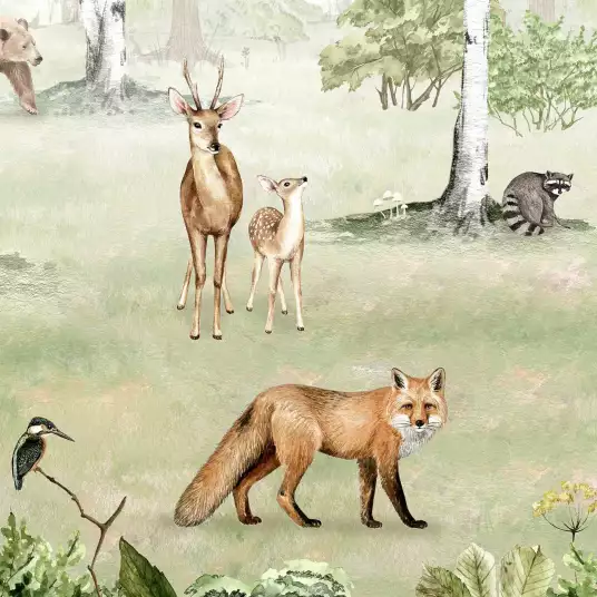 Carribous - papier peint enfant animaux