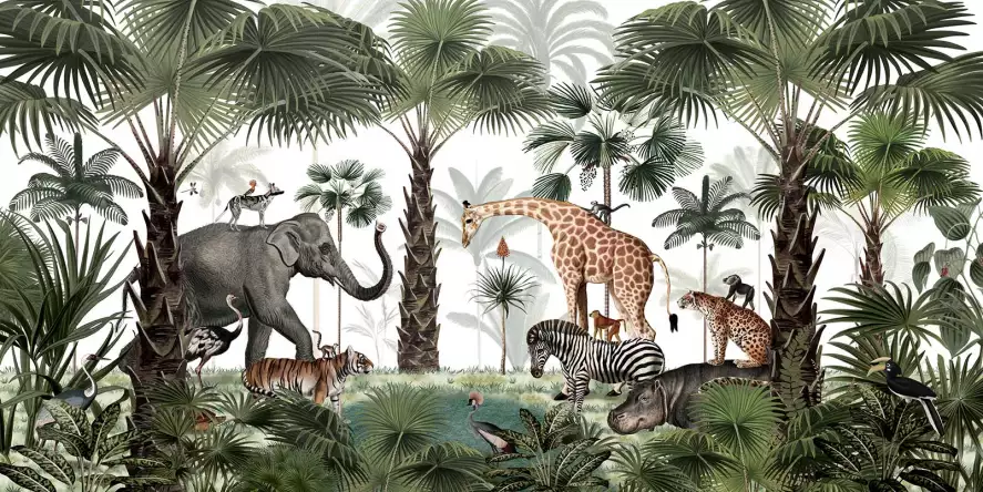 Royaume des rois - papier peint enfant animaux