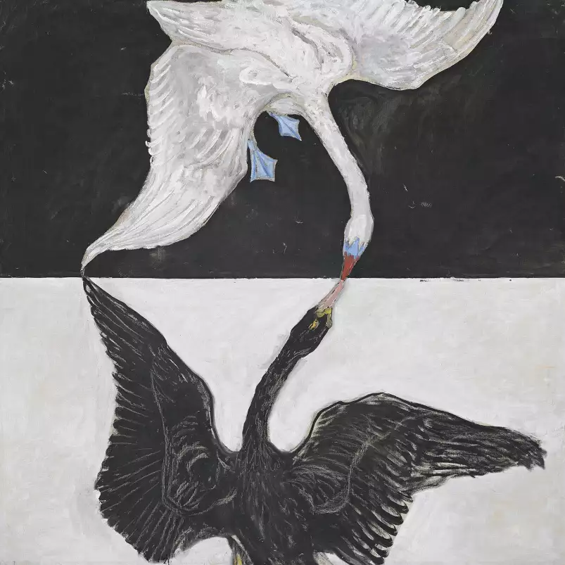 The Swan n 1 d'Hilma af Klint - tableau celebre