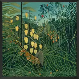 Combat de tigre et de buffle d' Henri Rousseau - tableau celebre