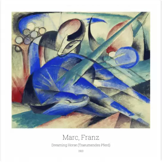 Dreaming horse de Marc franz - tableau celebre